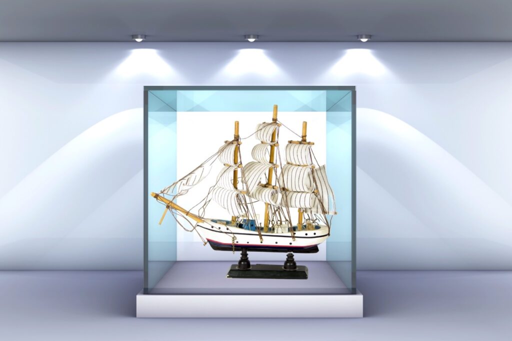 teca plexiglass modellino